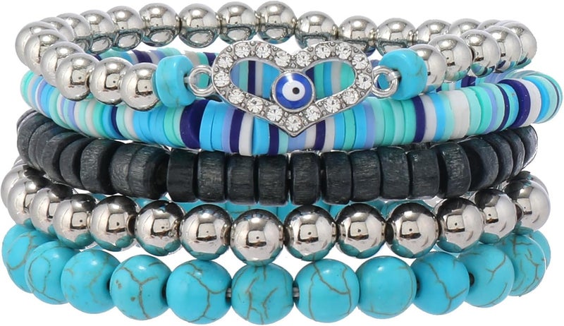 JAVMOO Gothic Bracelet Adjustable Punk Braided Leather Multilayer Grunge Set Bracelets Emo Metal Cuff Wrap Bangles Meaningful Gift - Image 1